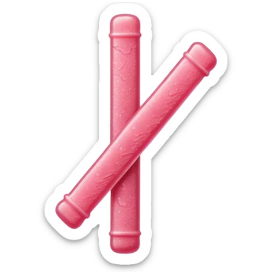 pink sour gummy stick sticker