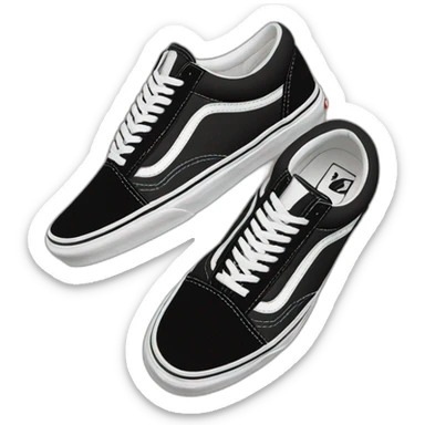 vans black old skool sticker