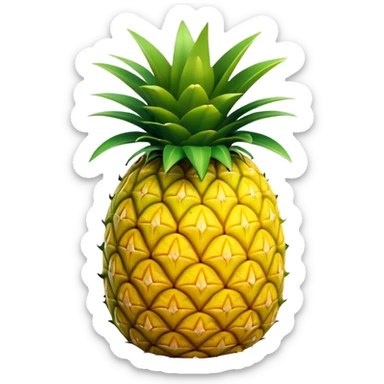 Upside down pineapple sticker