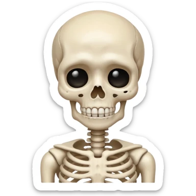 Squelette qui pleure sticker