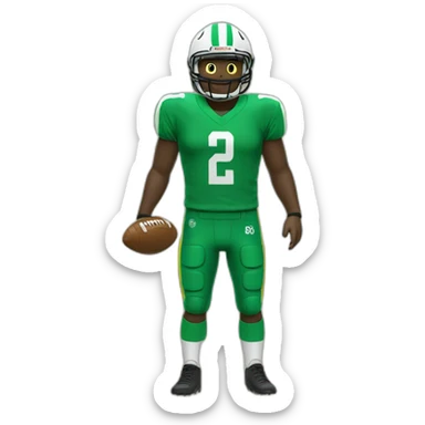 Tenue football jaune vert sticker