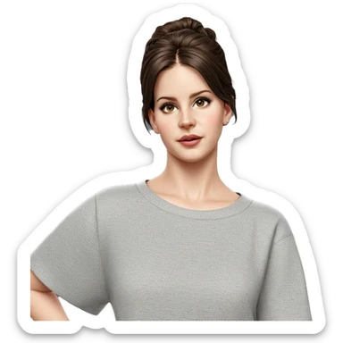 realistic portrait of girl sticker