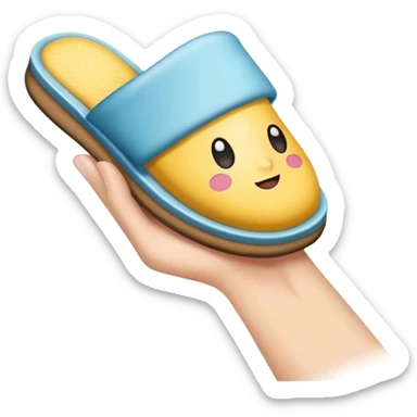 slipper in hand sticker