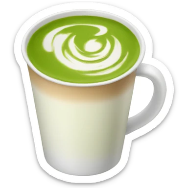 Matcha latte sticker