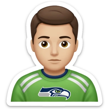 Create an emoji of me with a seahawks sweater sticker