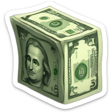 rupees cash bundle sticker