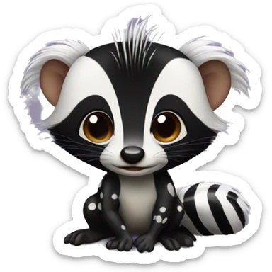 Spotted skunk  sticker