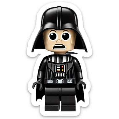 Lego Darth Vader’s seriously dusty disturbing disgusting ghostly haunted horror dream mansion  sticker