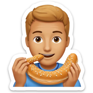 Simit yiyen simit sticker