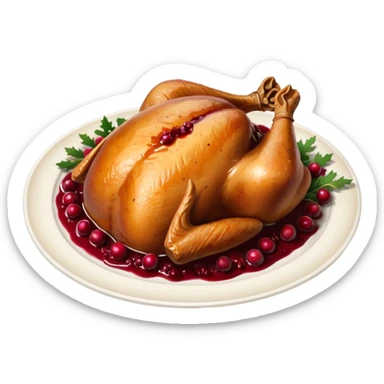 festive dinner plate sticker