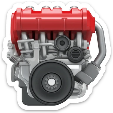 Car Engine sticker