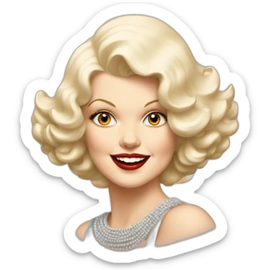 Jean Harlow sticker