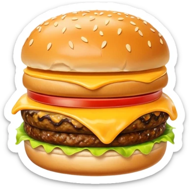 burger cheese sticker
