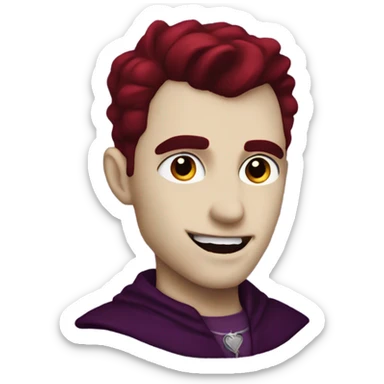 Vampire Twilight burgundy sticker