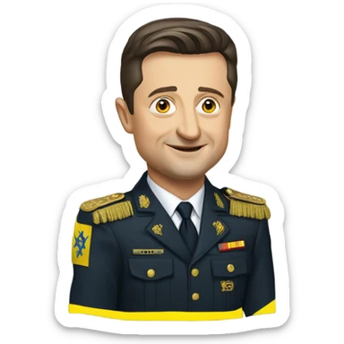Presented of Ukraine Vladimir Zelensky sticker