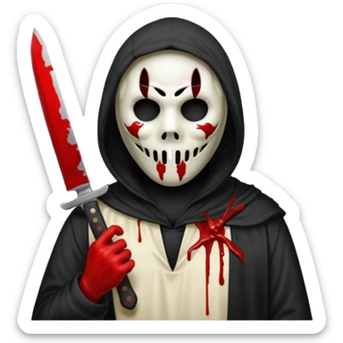 ghostface killer sticker