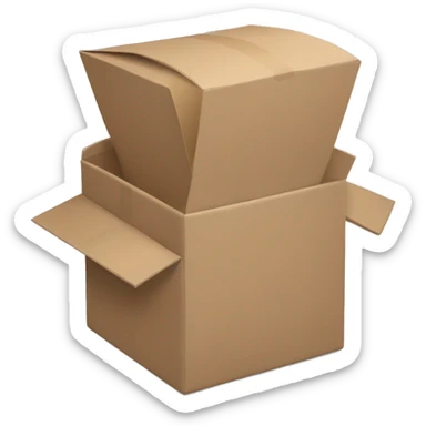 box with bodybilder arms sticker