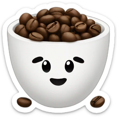 coffee beans sticker