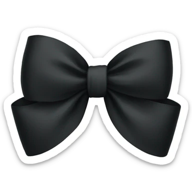 black bow sticker