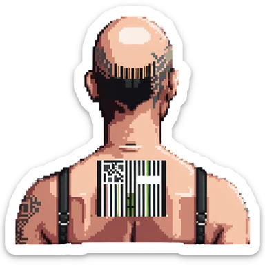 hitman agent 47 with barcode sticker