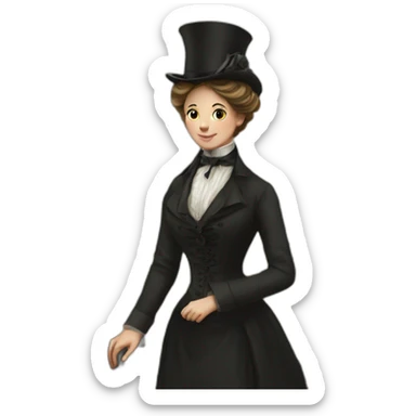 Victorian era london sticker