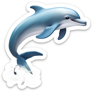 Symphony dolphin  sticker
