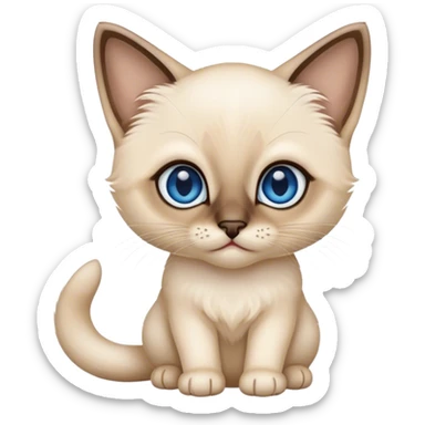 Siamese kitten sticker