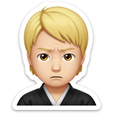 Zenitsu Agatsuma Annoyed sticker