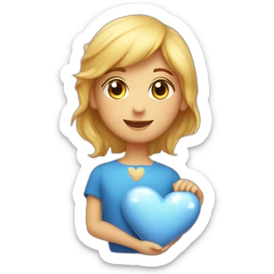 Coeur avec des étoiles sticker