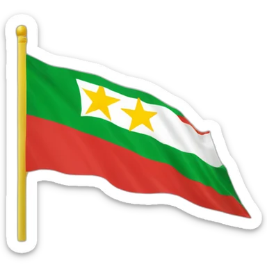 Drapeau suriname étoile jaune gauche sticker