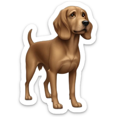 Braco de weimar brown dog sticker