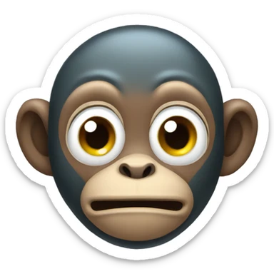 water needing monkey sticker