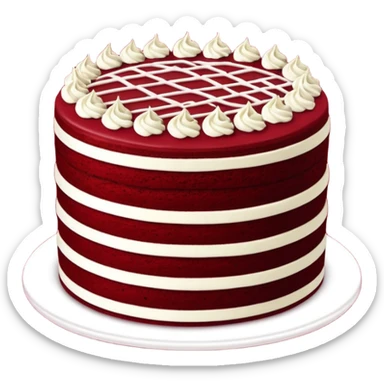 Red velvet cake sticker