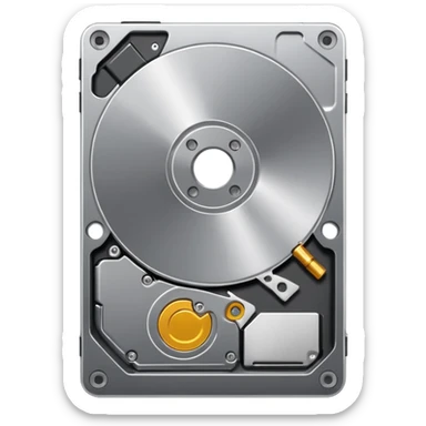 hard drive clean up sticker