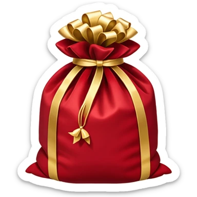 Christmas gift sack sticker