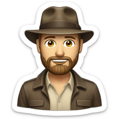 project manager with beard and a wip like indiana jones sticker