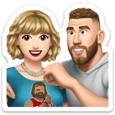 travis kelce proposing to taylor swift sticker