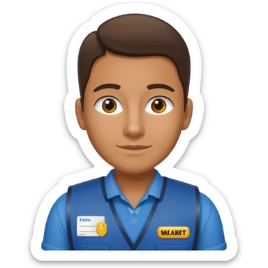 Walmart cashier sticker