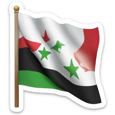 New syrian flag sticker