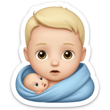 Baby wide awake sticker