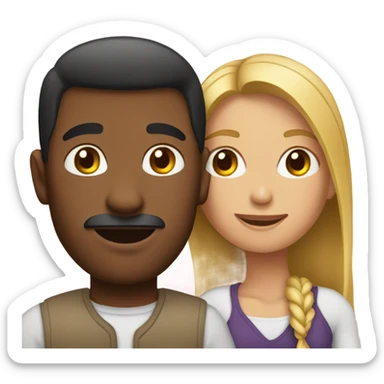 Man with his girlfriend sticker