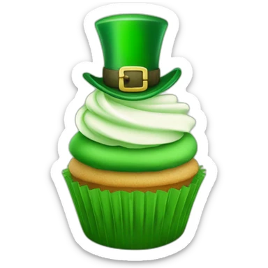 Happy st Patrick’s day cupcake sticker
