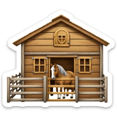 horse stable sticker