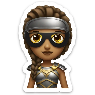 Girl gladiator with dark sunglasses sticker