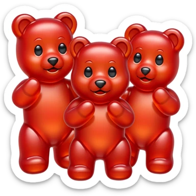 red Gummy Bears sticker