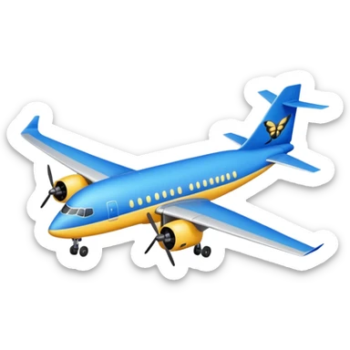 earliest bumblebee very slow flying wing airliner flying for the first time observation deck for passengers long quadruple winged lapis Anubis  sticker
