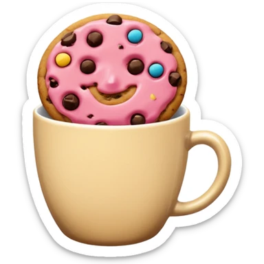 Cookies cup without face sticker