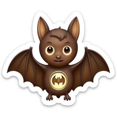 bat with halo sticker