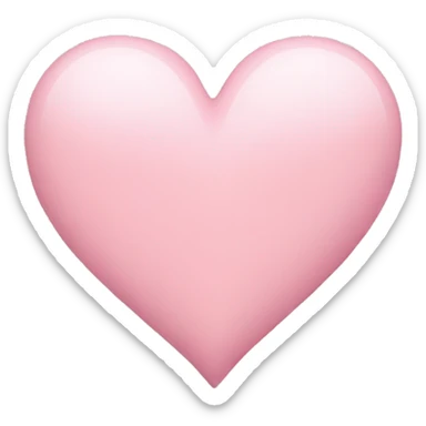 Light pink heart sticker