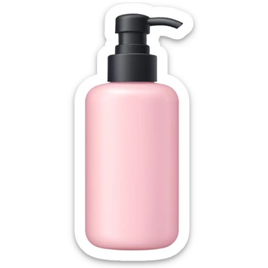 Light pink lotion bottle sticker